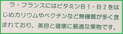 注意文　ラ・フランス